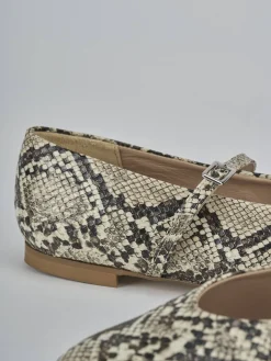 Outlet Ballerine tacco 1cm pitone Donna Ballerine