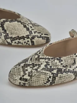 Outlet Ballerine tacco 1cm pitone Donna Ballerine