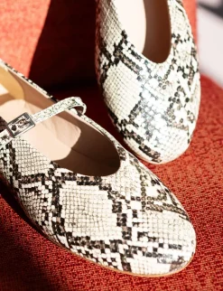 Outlet Ballerine tacco 1cm pitone Donna Ballerine