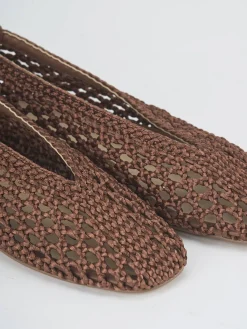 Hot Ballerine tacco 1cm tessuto testa Donna Ballerine