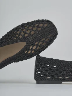 Clearance Ballerine tacco 1cm tessuto Donna Ballerine