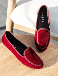 Online Ballerine tacco 1cm velluto bordo' Donna Ballerine