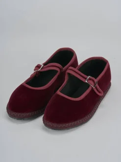 Online Ballerine tacco 1cm velluto bordo' Donna Ballerine