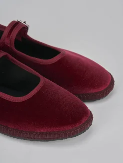 Clearance Ballerine tacco 1cm velluto bordo' Donna Ballerine