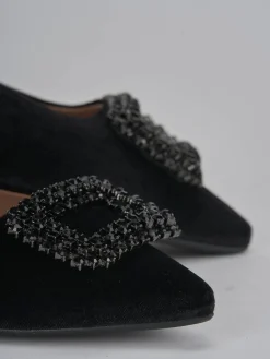 Discount Ballerine tacco 1cm velluto Donna Ballerine