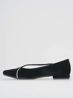 Ballerine tacco 1cm velluto Donna Ballerine
