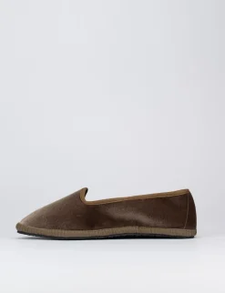 Online Ballerine tacco 1cm velluto testa Donna Ballerine