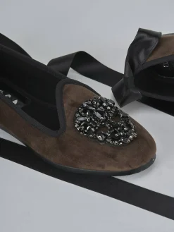 Best Ballerine tacco 1cm velluto testa Donna Ballerine