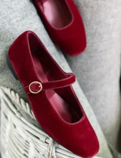 Hot Ballerine tacco 1cm velluto bordo' Donna Ballerine