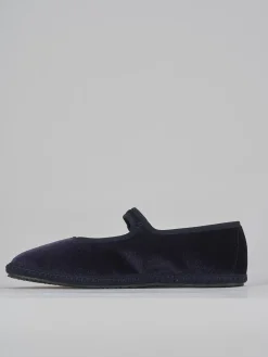 Discount Ballerine tacco 1cm velluto Donna Ballerine