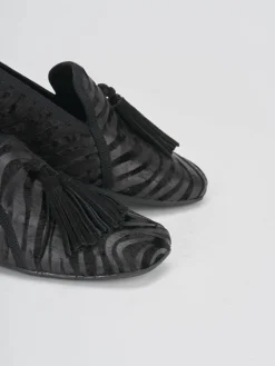 Discount Ballerine tacco 1cm velluto Donna Ballerine