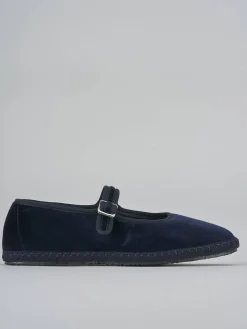 Online Ballerine tacco 1cm velluto Donna Ballerine