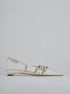 Clearance Ballerine tacco 2cm vernice Donna Ballerine