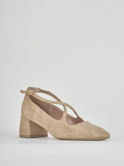 Clearance Bebè tacco 5 cm camoscio Donna Décolleté