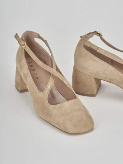 Clearance Bebè tacco 5 cm camoscio Donna Décolleté