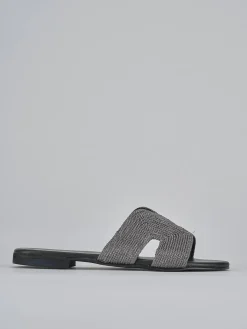 Ciabatta tacco 1 cm pelle Donna Ciabatte