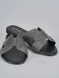 Ciabatta tacco 1 cm pelle Donna Ciabatte