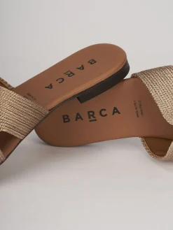 Online Ciabatta tacco 1 cm pelle Donna Ciabatte