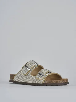 Online Ciabatta tacco 1 cm pelle Donna Ciabatte