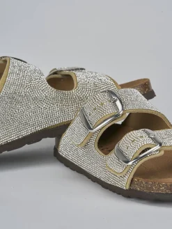 Online Ciabatta tacco 1 cm pelle Donna Ciabatte