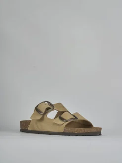 Discount Ciabatta tacco 1 cm camoscio Donna Ciabatte