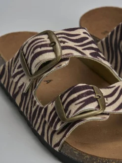 New Ciabatta tacco 1 cm pelle Donna Ciabatte