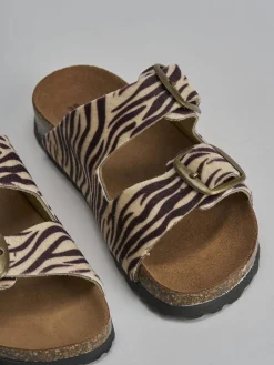 New Ciabatta tacco 1 cm pelle Donna Ciabatte