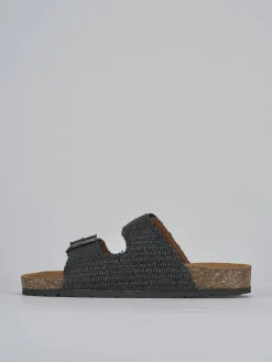 Clearance Ciabatta tacco 1 cm tessuto Donna Ciabatte