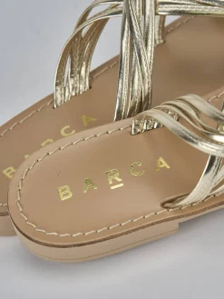 Clearance Ciabatta tacco 1 cm pelle Donna Ciabatte