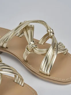 Clearance Ciabatta tacco 1 cm pelle Donna Ciabatte