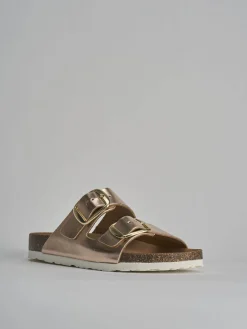 Discount Ciabatta tacco 1 cm laminato Donna Ciabatte