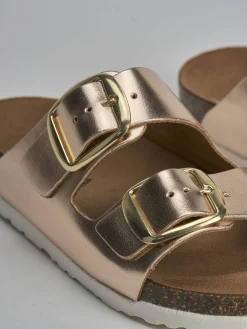 Discount Ciabatta tacco 1 cm laminato Donna Ciabatte