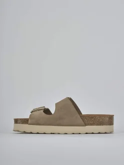 Sale Ciabatte camoscio Donna Ciabatte