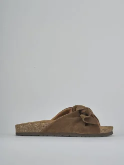 Ciabatte camoscio testa Donna Ciabatte