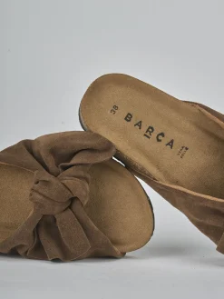 Ciabatte camoscio testa Donna Ciabatte