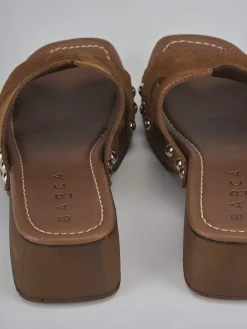 Ciabatte tacco 3cm camoscio Donna Ciabatte