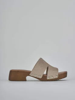 Best Ciabatte tacco 3cm camoscio Donna Ciabatte