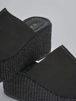 Best Ciabatte tacco 7cm camoscio Donna Ciabatte