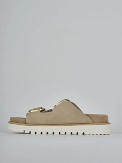 Best Ciabatte tacco 1cm camoscio Donna Ciabatte