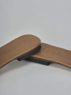 Discount Ciabatte tacco 1cm camoscio testa Donna Ciabatte