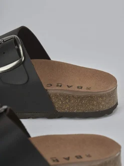 Ciabatte tacco 1cm camoscio testa Donna Ciabatte