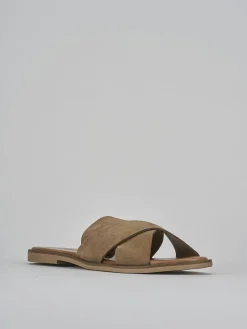 Best Ciabatte tacco 1cm camoscio Donna Ciabatte