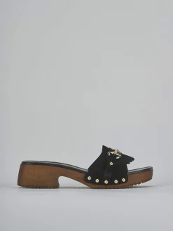 Hot Ciabatte tacco 3cm camoscio Donna Ciabatte