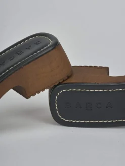 Hot Ciabatte tacco 3cm camoscio Donna Ciabatte