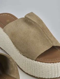 Best Ciabatte tacco 7cm camoscio Donna Ciabatte