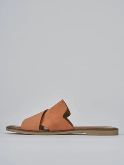 Sale Ciabatte tacco 1cm camoscio Donna Ciabatte