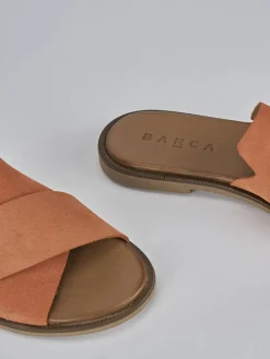 Sale Ciabatte tacco 1cm camoscio Donna Ciabatte