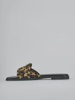 Discount Ciabatte tacco 1cm cavallino Donna Ciabatte