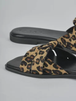 Discount Ciabatte tacco 1cm cavallino Donna Ciabatte