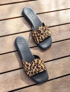 Discount Ciabatte tacco 1cm cavallino Donna Ciabatte